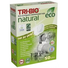 Trauku mazgāšanas tabletes TRI-BIO all in 1 (50gab.) Trauku mazgāšanas tabletes TRI-BIO all in 1 (50gab.)