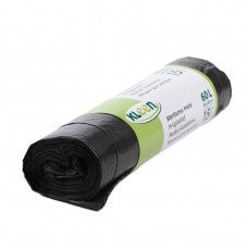 Atkritumu maisi 60L melni 12mkr Kleen Atkritumu maisi 60L melni 12mkr Kleen