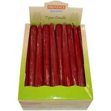 Galda svece 25cm bordo